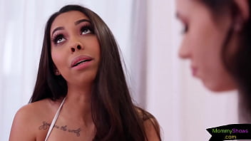 Preview 1 of Milg Bih Tits - Busty MILF babe pussylicked by teens