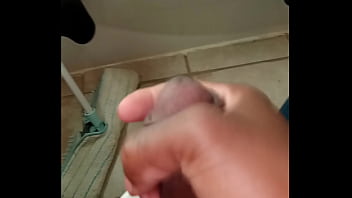 Preview 4 of Arbi Xxxwww - Love to stroke my small cock in the bathroom 8