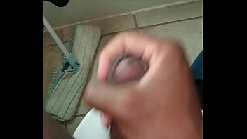 Preview 1 of Beeg Com Mumbai Fat Mature - Love to stroke my small cock in the bathroom 7