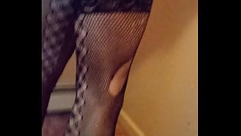 Preview 2 of Jizbo Maria Osawa - Sexy crossdresser in black lingerie