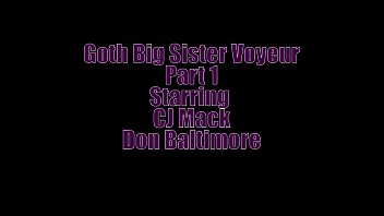 Preview 1 of Desi Lndian Sax - Goth Big StepSister Voyeur Series