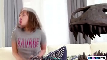 Preview 1 of Celebrity Cheat Mom - Stepmom catches stepteen with a strapon and offers some help
