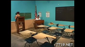 Preview 1 of Son Lifts Her Mom - Slutty teacher gets sucked and plunges dick in studnt&#039_s fur pie