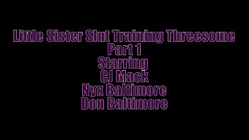 Preview 1 of Ghana Xvideos - Little StepSister Slut Training 3some SERIES