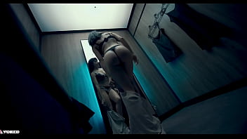 Preview 1 of Realy Boy Son - Horny Blonde Girl Seduces Brunette At Dressing Room - Hot Lesbian Sex Before Unbirth VORE TRAILER