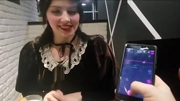 Preview 4 of Opan Sex Iddres - Cute young girl gets vibrated her pussy at public place