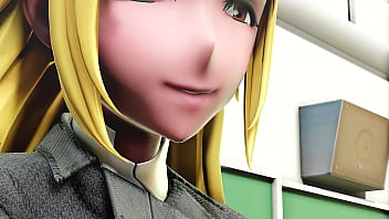 Preview 3 of Kagura Satomi - FUTANARI MMD CUM FOR TEACHER