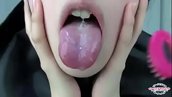 Preview 2 of My Mummy Nude In Home - Saliva-covered tongue