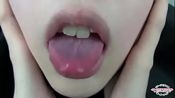 Preview 3 of My Mummy Nude In Home - Saliva-covered tongue