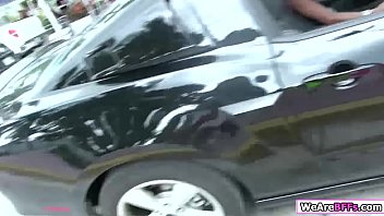 Preview 1 of China Bf Sexy Fuck5 - Teen slut suck and fuck car owners cock