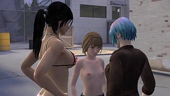 Preview 1 of Papa Bestraft Tochter - Lara,  Chloe and Max - Part 2