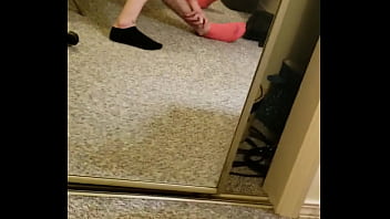 Preview 3 of Eve Laurence Neighbor Affair - My tiny girl bouncing on my big thick cock