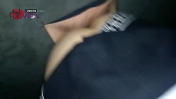 Preview 4 of Mp4 Chibi - Cristina Almeida em seus dois primeiros Gloryhole realizado no centro de s&atilde_o paulo,  marido corno filma ela chupando desconhecidos dentro da cabine com buracos,  leva na buceta,  no cuzinho sem camisinha e engole muito leitinho