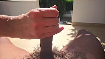 Preview 4 of Japanese Surprise Cumshot - Hand Job Super Slow Mo