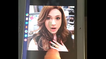 Preview 3 of Xxxx Nxxn - Jerking off all over Karen Gillan