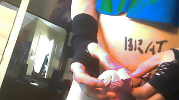 Preview 4 of Bd New Por Movei - Inverted Chastity Off,  Itty Bitty Clitty Gets Sounded,  Pushed Back in &amp_ Locked up Again!