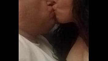 Preview 1 of Midget Darwf Porn - Kissing Goodnight...hot loving amateur couple passionately kissing