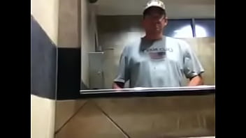 Preview 2 of People Girl - Public restroom cumshot