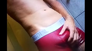 Preview 2 of Brabraz 35minit - Teaser banho de cueca vermelha