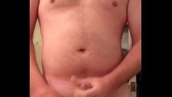 Preview 1 of Hijab Boobs Jungling - Cornfed Midwest Cub Shoots Load In Bathroom