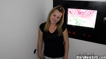 Preview 1 of Nepali Fack Video - Plump Tits Blonde Blowing Boners in Glory Hole