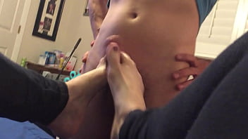 Preview 2 of Police Girls Bdsm - Wintertime toejob