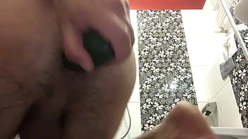 Preview 3 of Telugu Lania Sex Videos - Anal bi guy cucumber deep dildo