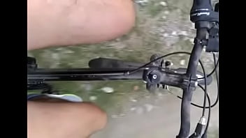 Preview 1 of Stella Cox Stepbro - Naked bike ride in forest