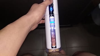 Preview 2 of Japanese Squirt Rotor - Circumcised Asian Chinese playing Fleshlight