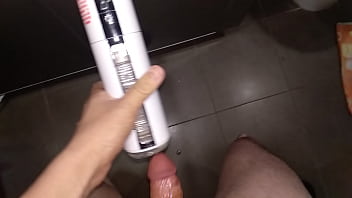 Preview 3 of Japanese Squirt Rotor - Circumcised Asian Chinese playing Fleshlight