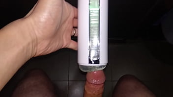 Preview 4 of Japanese Squirt Rotor - Circumcised Asian Chinese playing Fleshlight