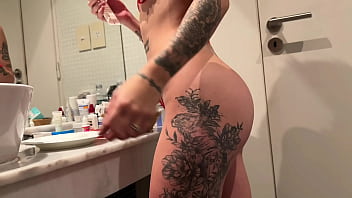 Preview 1 of Indian Free Mohikan - I Made My Best Friend Mile Gomez Undress For Me In The Bathroom and We Fuck After