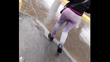 Preview 4 of Mia Kalefa Prom - Culote en la calle