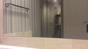 Preview 2 of Teachar Sex With Student - Hotel Shower head interracial asian teen black head nice bj blowjob handjob