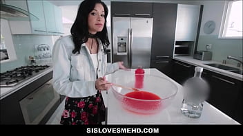 Preview 1 of Video India In Collage Sex - Teen Stepsister Eden Sin Throws A Party Then Fucked On Bathroom Floor By Stepbrother The Next Morning POV