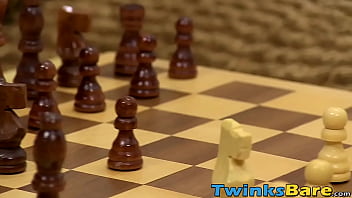 Preview 1 of Young Big Covk - Smart gay Jasper Robinson barebacked by chess playing twink