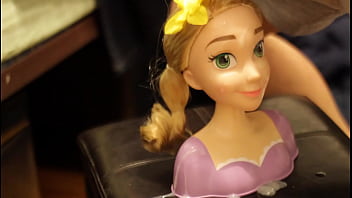 Preview 2 of Mom Swoer Son Com Xxx Video - Rapunzel (Disney) toy gets a facial