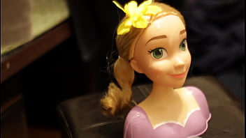 Preview 3 of Mom Swoer Son Com Xxx Video - Rapunzel (Disney) toy gets a facial