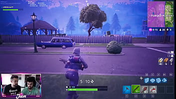 Preview 3 of Violet Blue And Brandy Smith - Two guys playing Fortnite in Madrid