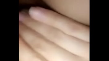 Preview 1 of Grillage Cher - Horny amateur girl playing with herself under the blanket while people watch tv