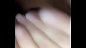 Preview 4 of Grillage Cher - Horny amateur girl playing with herself under the blanket while people watch tv