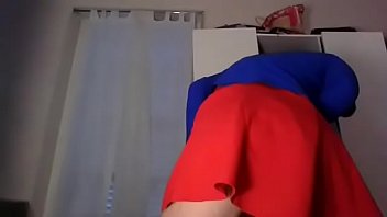 Preview 2 of Barat Tembak Dalam Pepek - Young amateur cross dresser teasing and touching in a sexy red dress and cute blue blazer back from the office