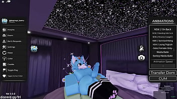 Preview 4 of Barrel Jerk - Roblox Furry Gay masturba con sus muslos...( MX RLN )