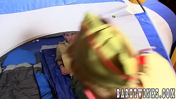 Preview 1 of Desi Analxxx - Twink scouts bare fucking in their little love tent
