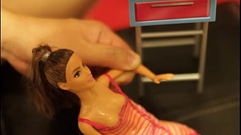 Preview 2 of Guys Feet Sex - Brunette Barbie Bukkake Bath