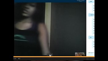 Preview 3 of Yoga Porn Fucking - Sexy black girl shows tits and big ass for white dick on Skype