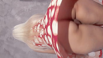 Preview 2 of Elisa Sauvagean - horny latina blonde in stunning little dress,  big curvy ass,  hot hairy pussy