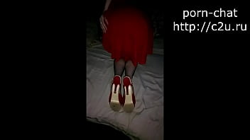 Preview 2 of Sex New Zealand Dungeon - Slut in red is getting ready to fuck