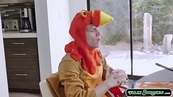 Preview 1 of Groom Dp - Stepfamily thanksgiving dinner fucking