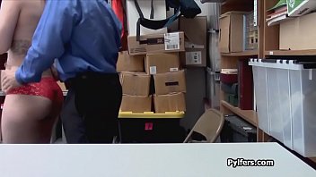 Preview 3 of Mom Loves Fucking Huge Cocks - Redhead teen pilfer busted n fucked at the office